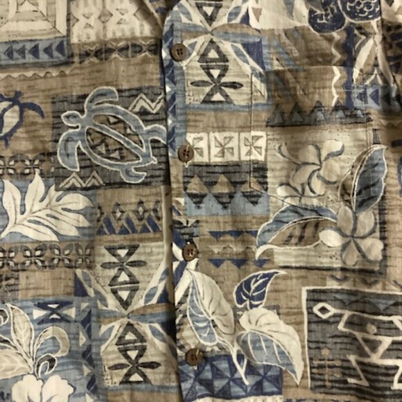 ALOHA BISHOP STREET HONOLULU BOYS Hawaiian Resort Wear Turtle Hibiscus Tropical - Picture 3 of 5